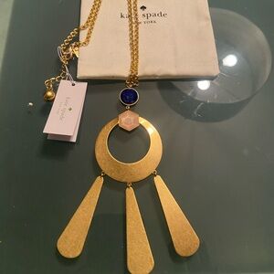 NWT Kate Spade long, sunshine stones necklace.
